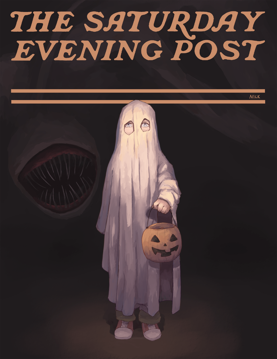 2023, Halloween Saturday Evening Post cover, assignment