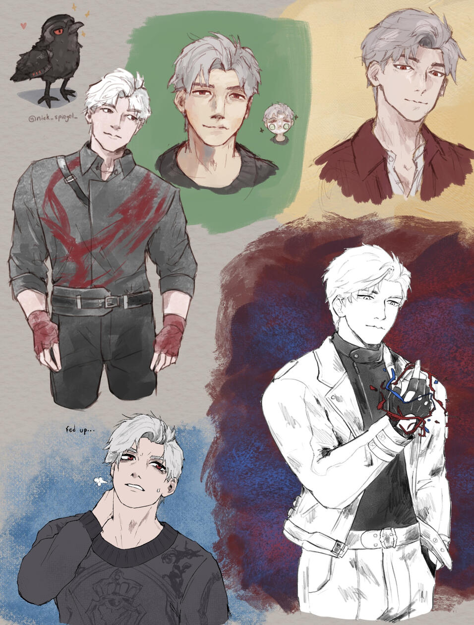 2025, experimenting with style by drawing Sylus from Love and Deepspace